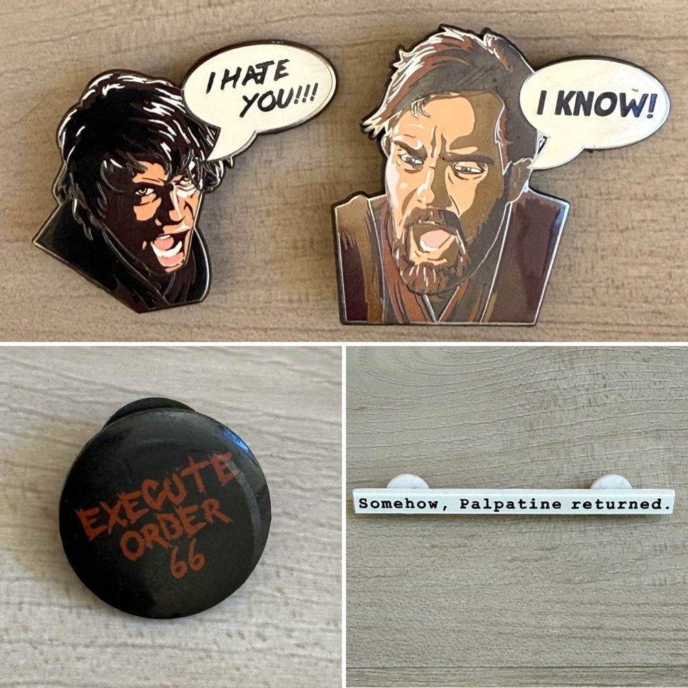 Bundle of (4) ‼️ Star Wars Collectible Pins